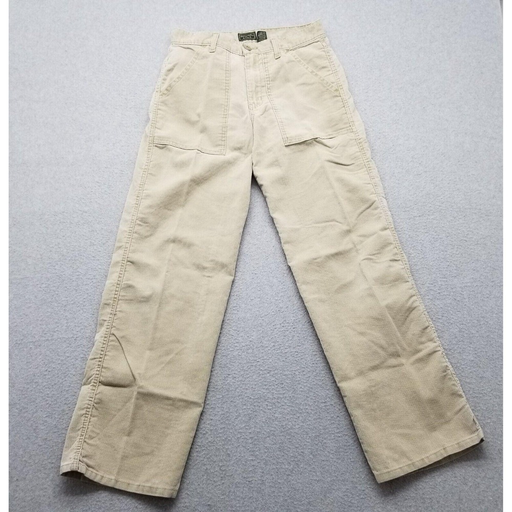 Vintage Abercrombie & Fitch Pants Womens 4Tan Flared‎ Pockets Corduroy 29x31